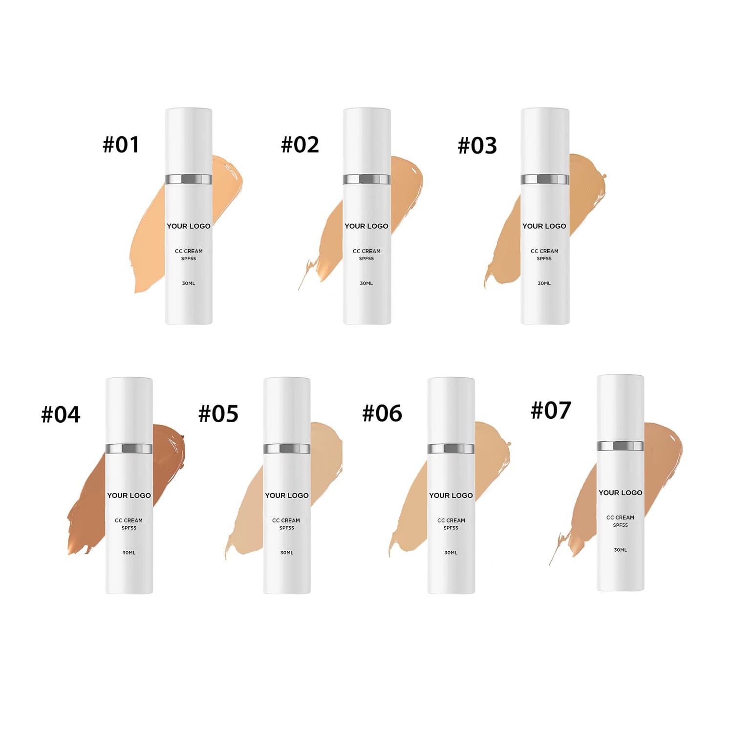 Neutral No Logo SPF55 14 Colors Natural Moisturizing Concealer Long-Lasting Primer CC Cream