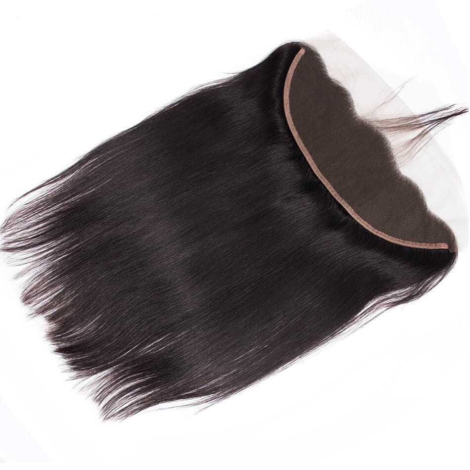 13x4 13x6 360 Lace Frontal Closure Real Human Hair Straight Transparent HD Lace Hair Piece