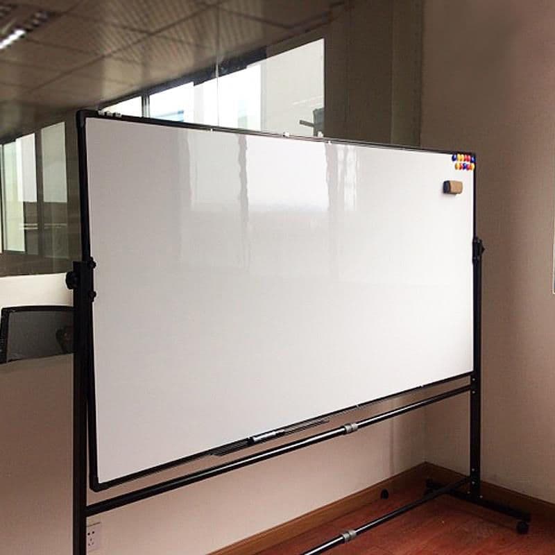 Whiteboard Easel Stand for Home Office Mobile Magnetic Blackboard Meeting Training Students Double-Sided Large Whiteboard