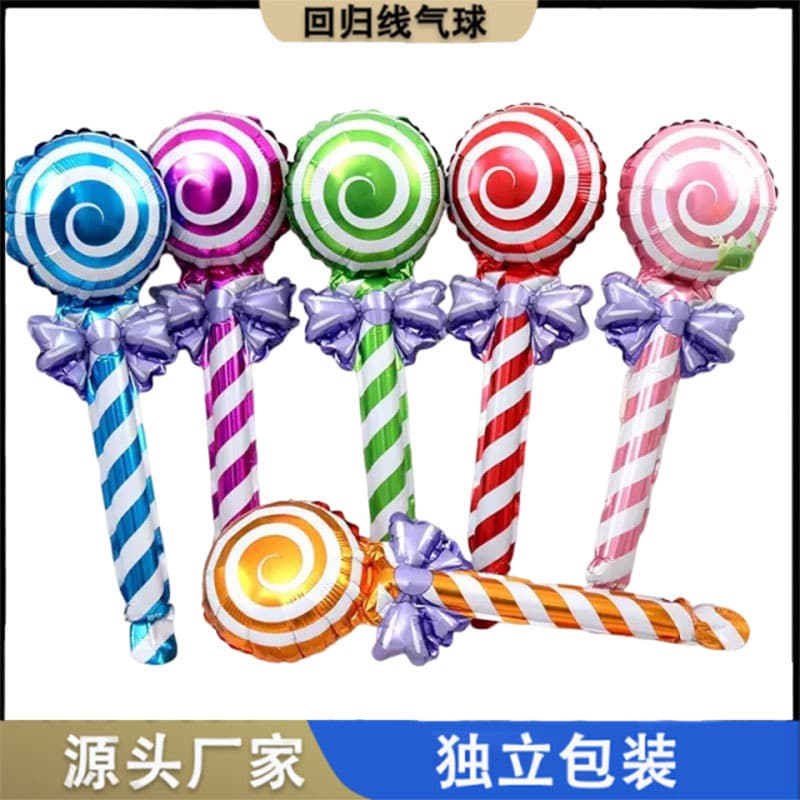 Children's Day, Women's Day Handheld Rose Lollipop Balloon Valentine's Day Kindergarten Small Gift