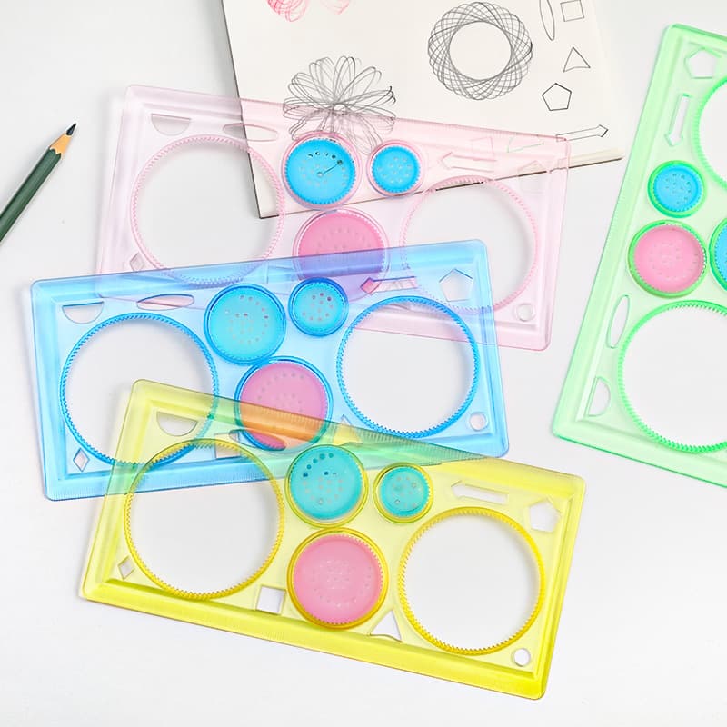 Children's Educational Drawing Spirograph Set - Creative Magic Spirograph, Versatile Drawing Board Ruler
