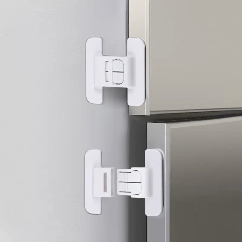 Refrigerator door fixed buckle door closer door closer without punching baby anti-refrigerator door does not close tightly safety buckle safety
