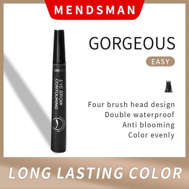Cross Four-Fork Eyebrow Pencil, Natural Simulation, Four-Head Waterproof Liquid Eyebrow Pencil Wholesale
