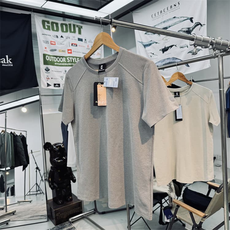 Japanese Import! Moisture-Wicking Breathable Waffle Texture 7A Antibacterial UPF50+ Sun Protection Quick-Dry T-Shirt for Men and Women