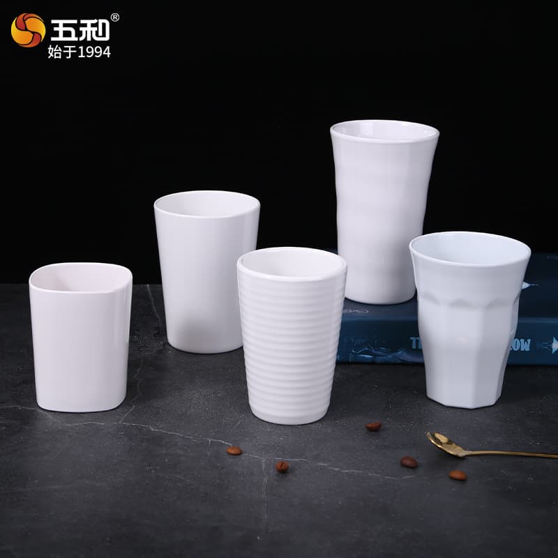 Wuhe Melamine Cup for Hotel Restaurant Buffet Commercial Straight Body Creative Drinking Cup Tea Cup Beverage Cup