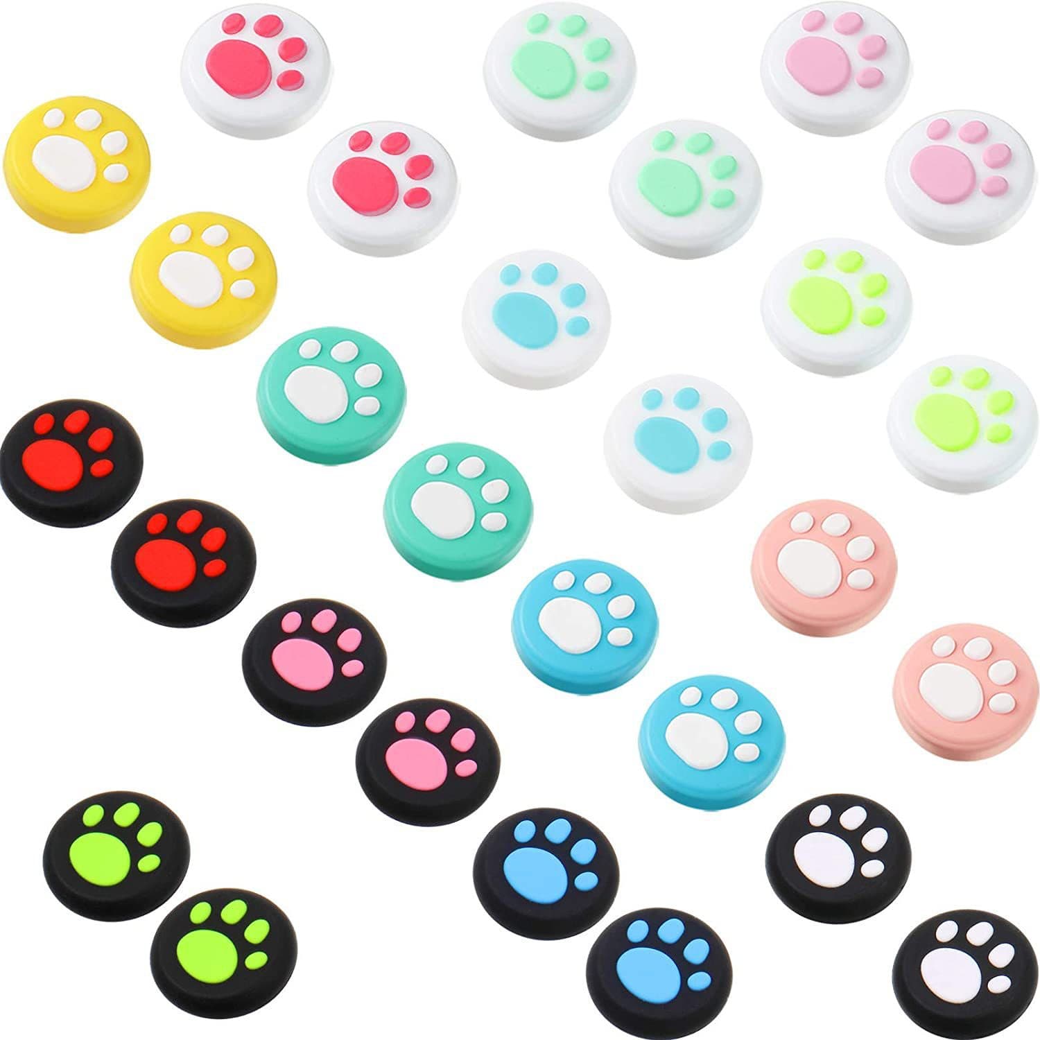 Compatible with Switch Joystick Cap Lite Cat Paw Joystick Cover Joycon Button for Nintendo NS Silicone Cap