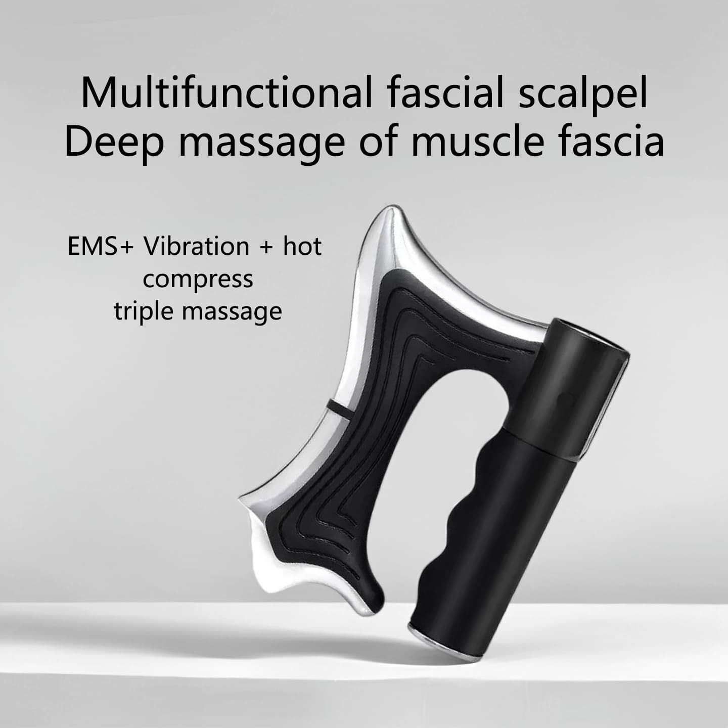 Cross-border Heated Electric Fascia Knife Massage Tool 9-Level Meridian Brush Scraping Gua Sha with Microcurrent Vibration Beauty Massage