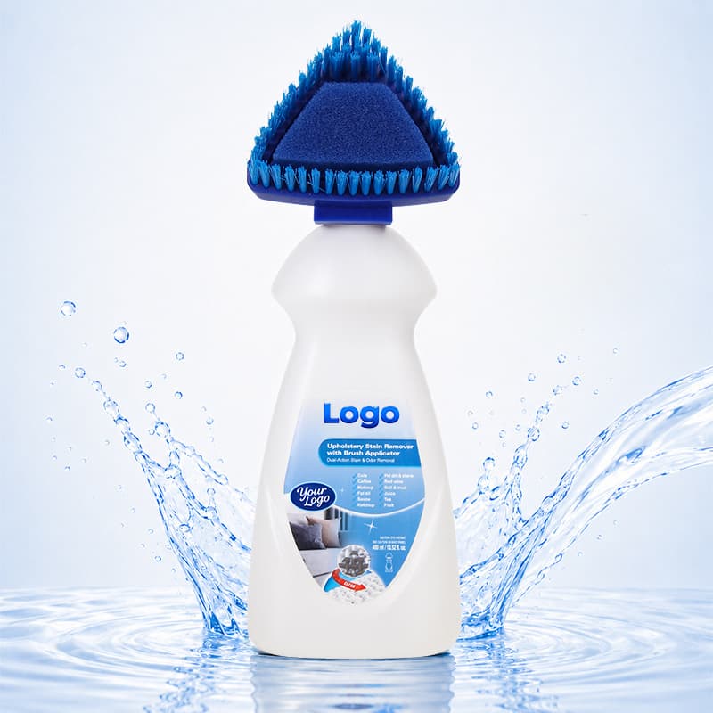 OEM 400ml Fabric Stain Cleaner with Brush Head Custom Household Sofa Carpet Fabric Stain Remover