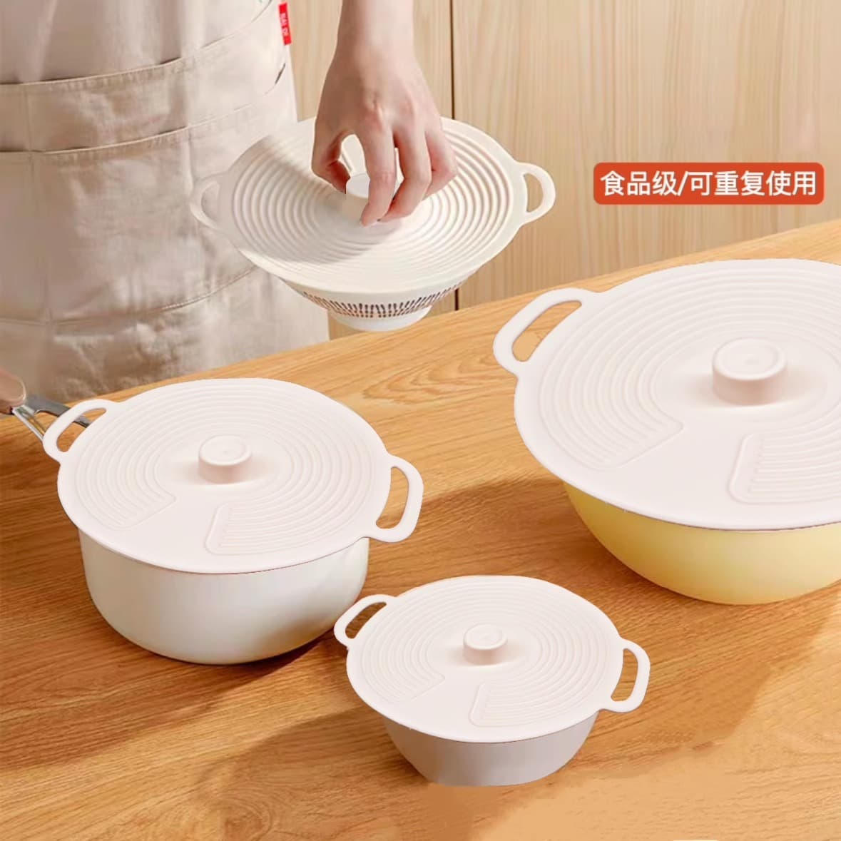 Silicone fresh-keeping lid household food grade silicone lid fresh-keeping lid round silicone fresh-keeping lid bowl lid sealing lid wholesale
