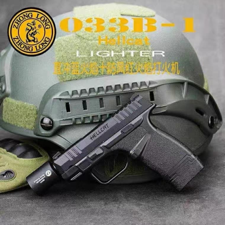 Cross-Border Hot Selling Gun-Shaped Lighter Creative Lighter Viral Hit Factory Wholesale Lighter Pistol Lighter