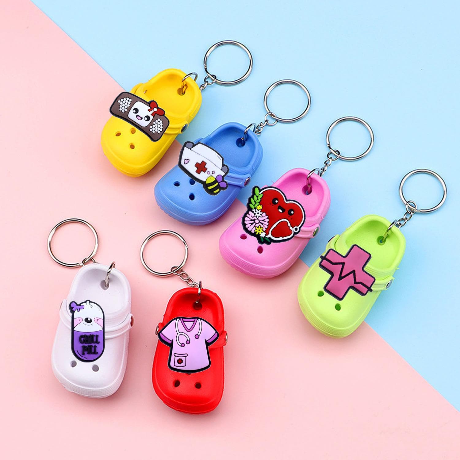 Cross-border Medical Mini Clog Keychain Shein Backpack Charm Small Shoe Pendant Gift