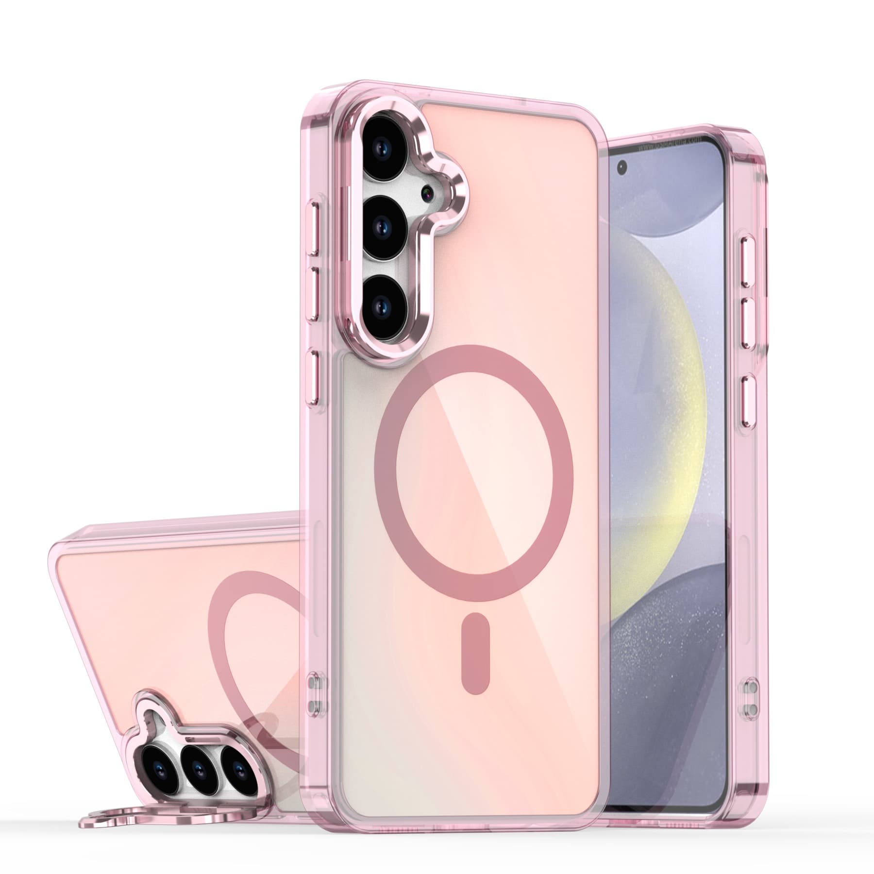 Cross-Border Compatible Samsung S26 Ultra Bright Shadow Chameleon Camera Stand Magnetic A56 Series Phone Case