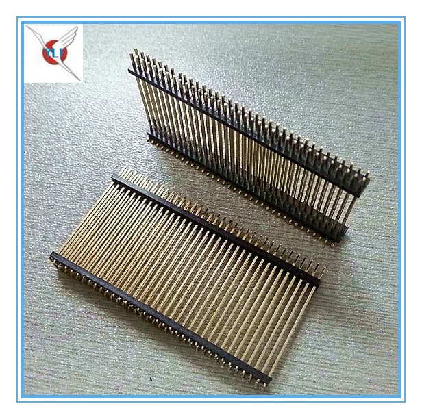 1.27mm pitch custom header 2-100P, dual-row dual-plastic extended SMD header, special-shaped header