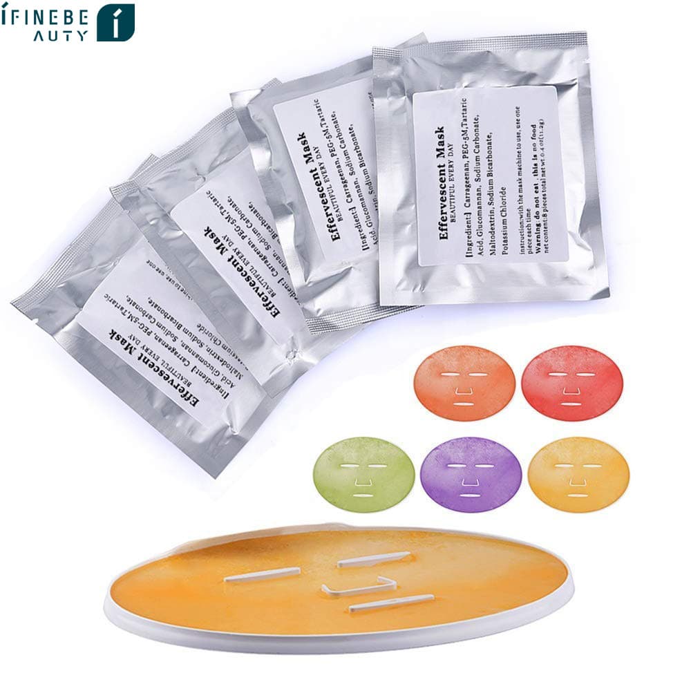 DIY Effervescent Facial Mask Maker Materials Collagen Sheets Beauty