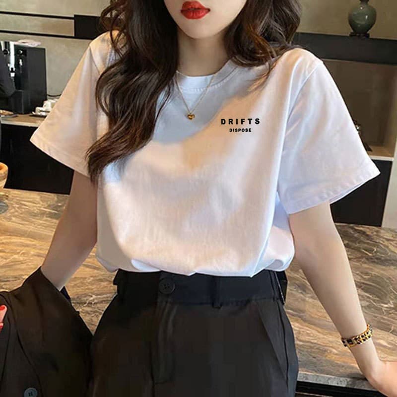 Cotton Bear Short Sleeve T-Shirt Women Summer 2026 New Harajuku Style Design White Tee Ins Fashion
