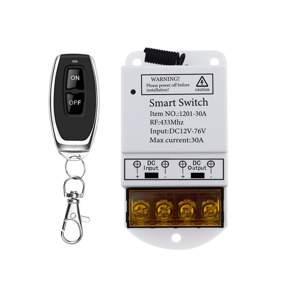 Wireless Remote Control Switch For High Power DC Pump Motor Lamp Circuit DC12V 24V 48V 76V Options