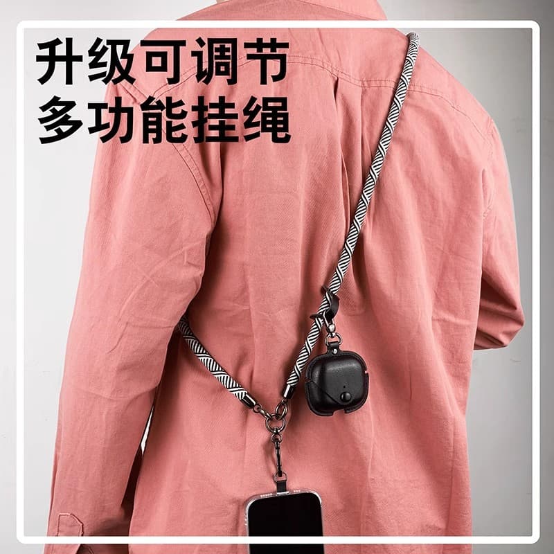 Factory wholesale cross-border 8mm 1.2m thickened braided phone lanyard crossbody universal anti-loss hanging strap