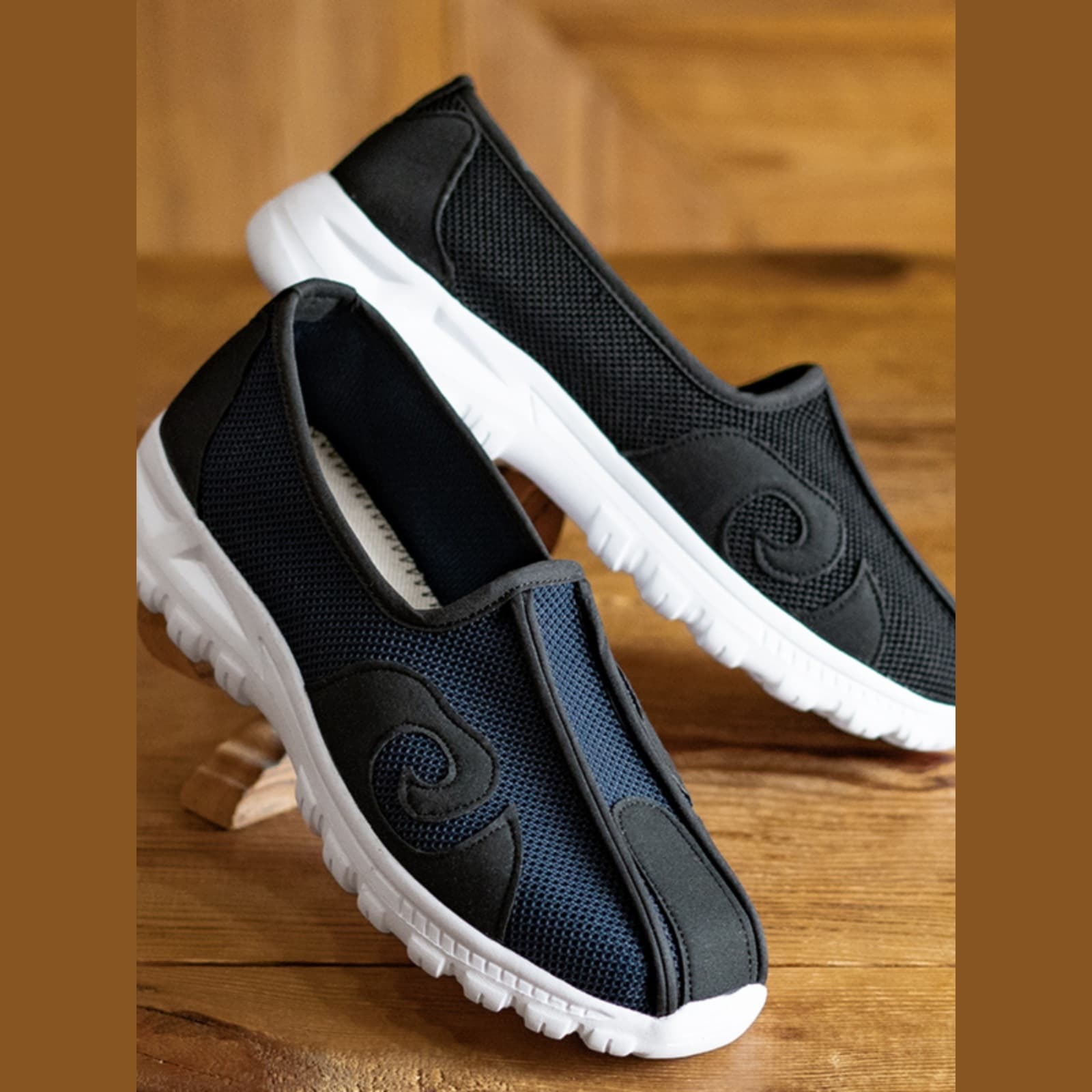 Summer Taoist Shoes, Cloud Hook Shoes, Cloud Toe Sprinkle Shoes, Breathable Tai Chi Shoes, Wudang Practice Shoes, Non-Slip Ten-Sided Shoes, Morning Exercise Shoes
