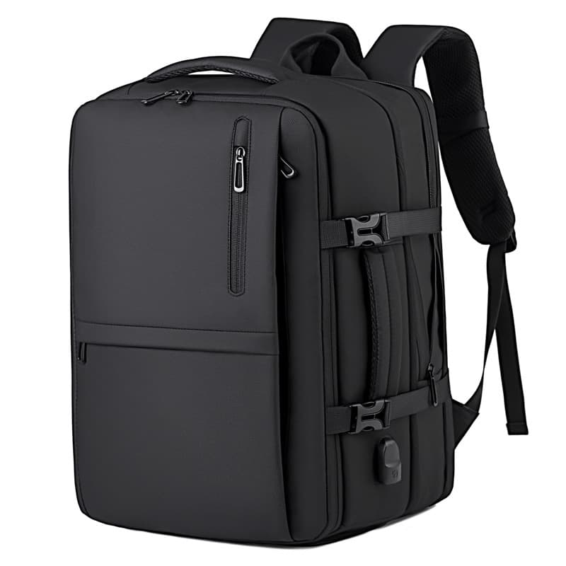 Multifunctional Business Laptop Backpack for Travel, Expandable, Water-Resistant, Dual-Use Shoulder/Backpack