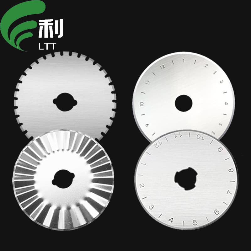 Round Blade, Scalloped Blade, Perforated Round Blade, Gear Blade, Wave Elastic Rotary Cutter for Fabric and Paper Cutting