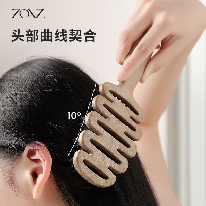 Patent Price Control Pinecone Bristle Hair Care Comb 100-Hole Volumizing Boar Bristle Pinecone Comb Massage Head Rib Comb