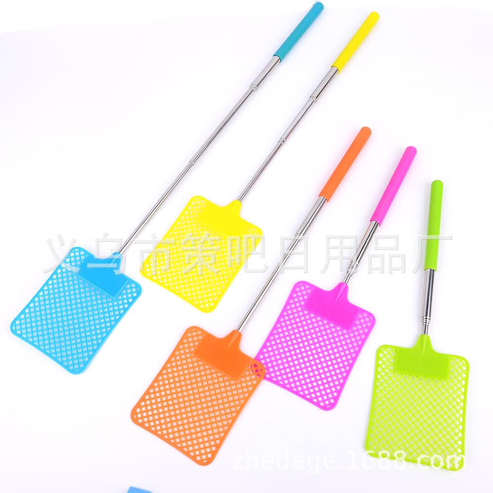 Stainless Steel Telescopic Fly Swatter, Daily Use Mosquito and Fly Swatter
