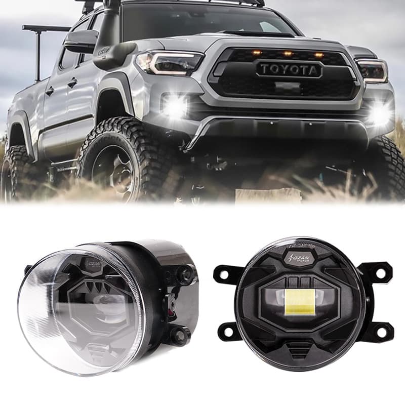 LED Lens 3.5-inch Fog Light Assembly for 2016-2023 Toyota Tacoma 4Runner Tundra