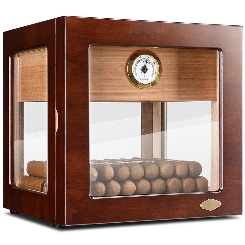 CIGARLOONG cigar box cigar humidor mellow cedar wood piano paint transparent skylight cigarette box