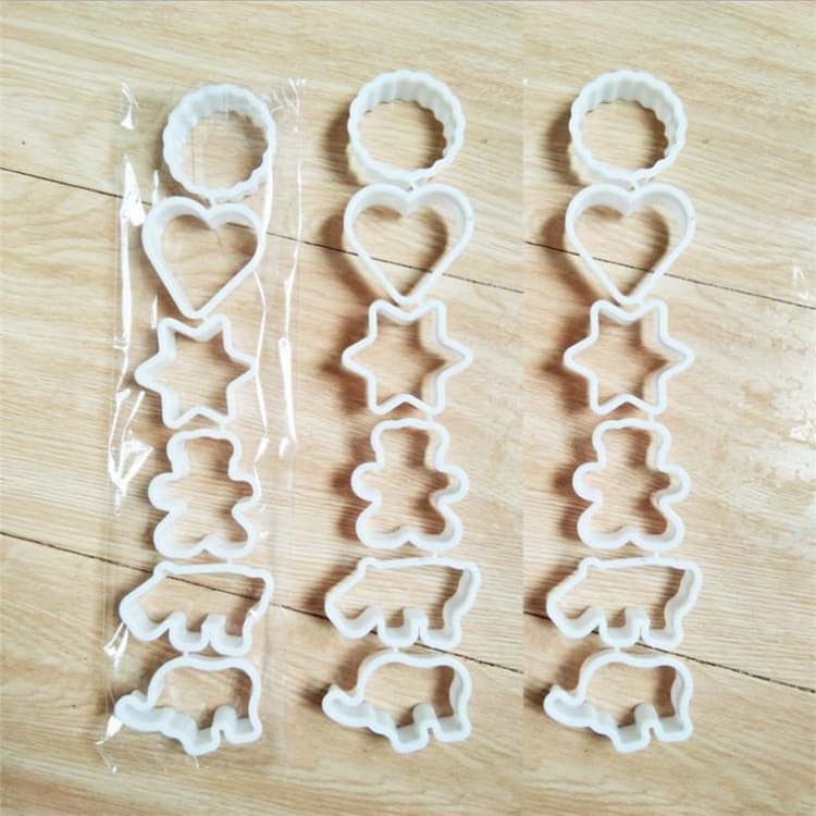 Durian Biscuit Mold PP Multi-Shape Rice Goblet Pineapple Cake Mold Baking Utensils Six-Piece Set Wholesale