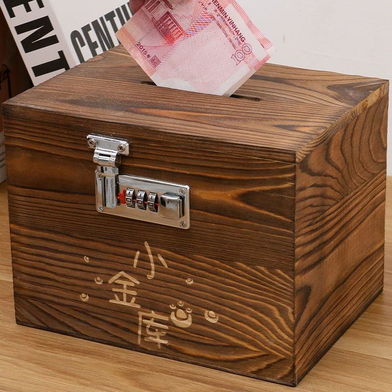Money Storage and Retrieval Piggy Bank, Birthday Gift, Home Use, Kids' Internet-Famous Password Lock Extra-Large Coin Bank, Creative Gift