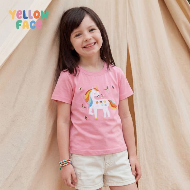 Cross-border Girls Summer New Children's Clothing Short Sleeve T-Shirt Knitted Girls European American Embroidered Children's Short Sleeve T-Shirt Wholesale