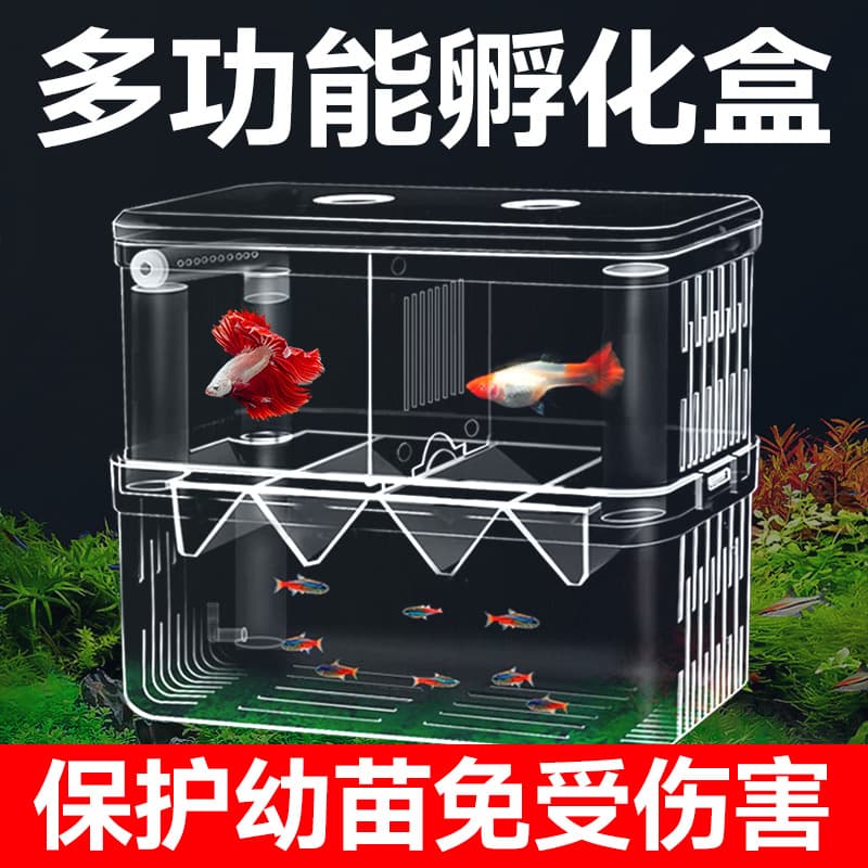 Aquarium breeding box fish tank incubator box peacock betta breeding room fry and juvenile isolation box spawning room incubator