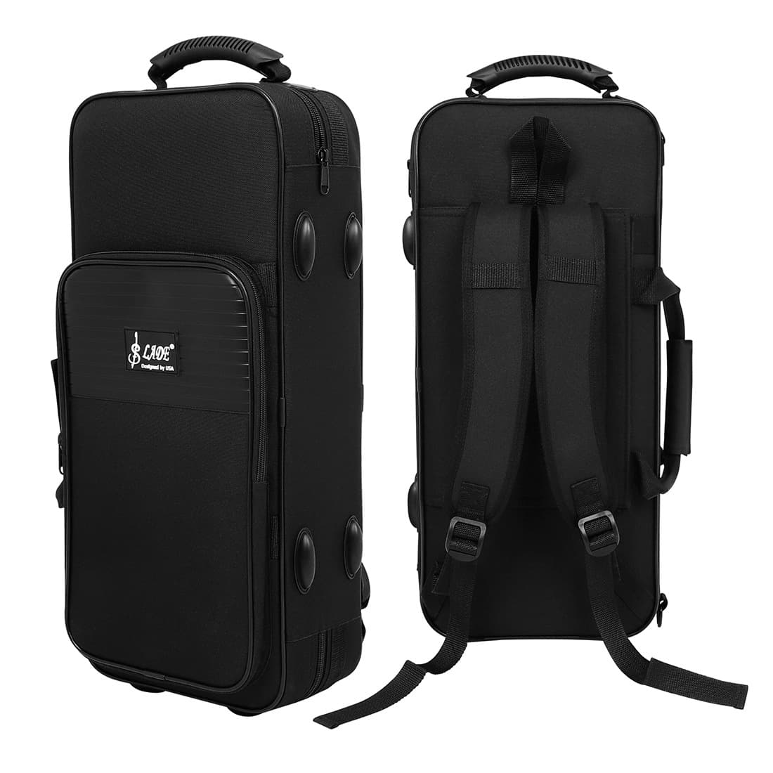 Portable Trumpet Instrument Bag Oxford Cloth Waterproof Double Shoulder Backpack Brass Instrument Case Musician's Gear Bag
