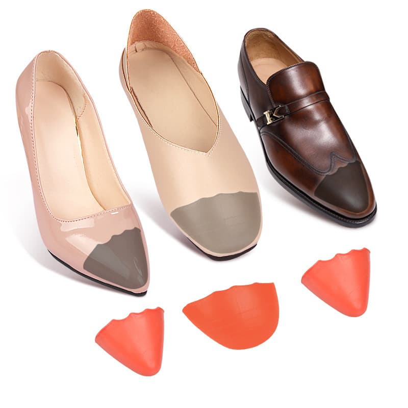 PU adjustable toe cap, thickened, soft, anti-friction, toe-filled, sports high-heeled leather shoe half-size insole.