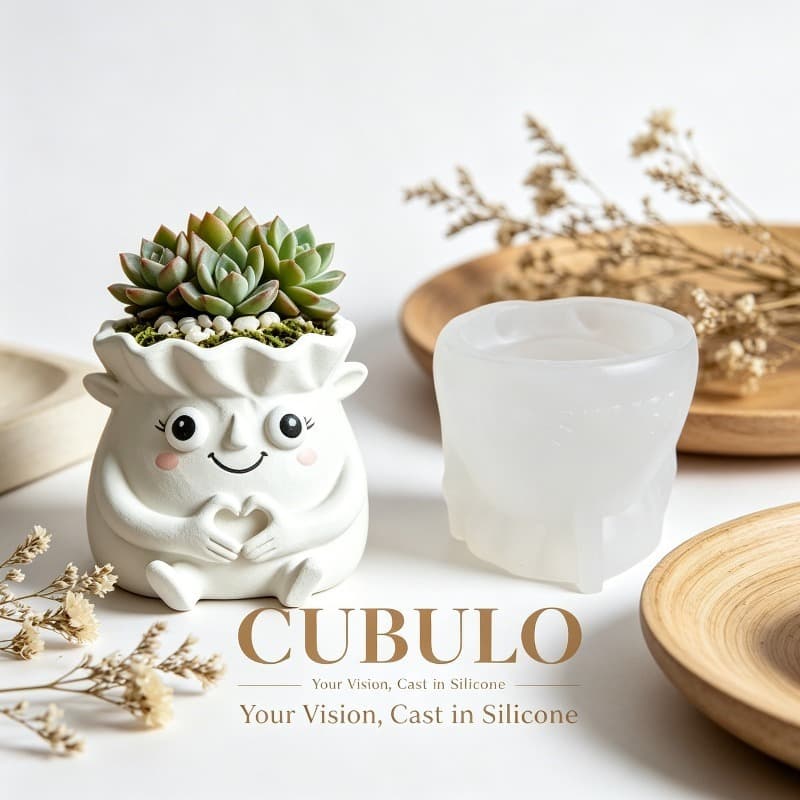 Cross-Border Best-Selling Cute Little Monster Silicone Mold for Aromatherapy Candles and Plaster DIY