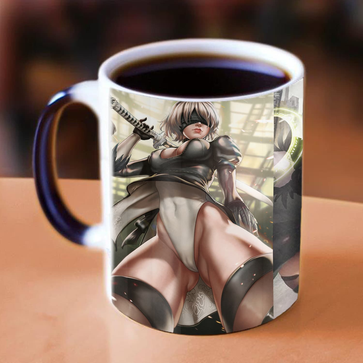 Cross-border NieR Automata 2b NieR Automata color-changing mug ceramic coffee cup