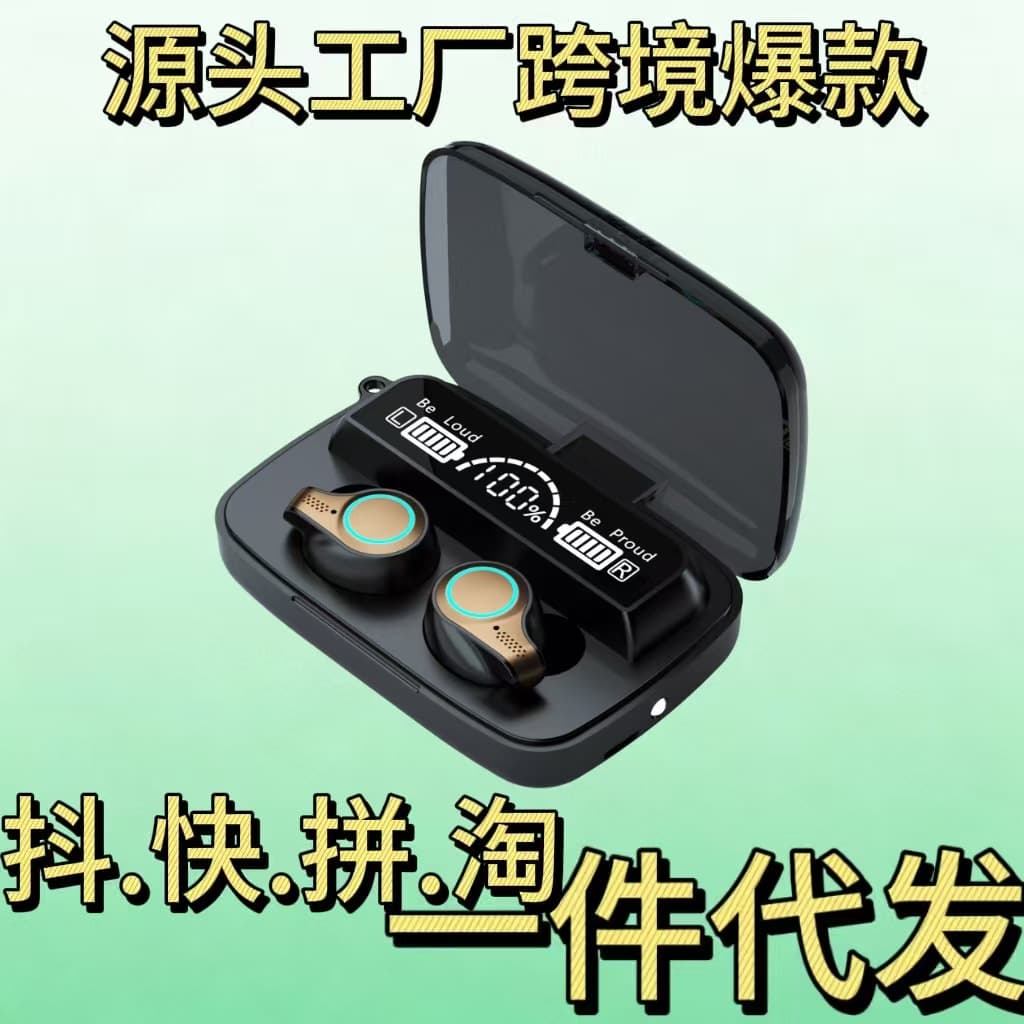 2025 New Cross-Border Best Seller Bluetooth Wireless Smart Earbuds M18 In-Ear Headphones Source Factory Stock Drop Shipping