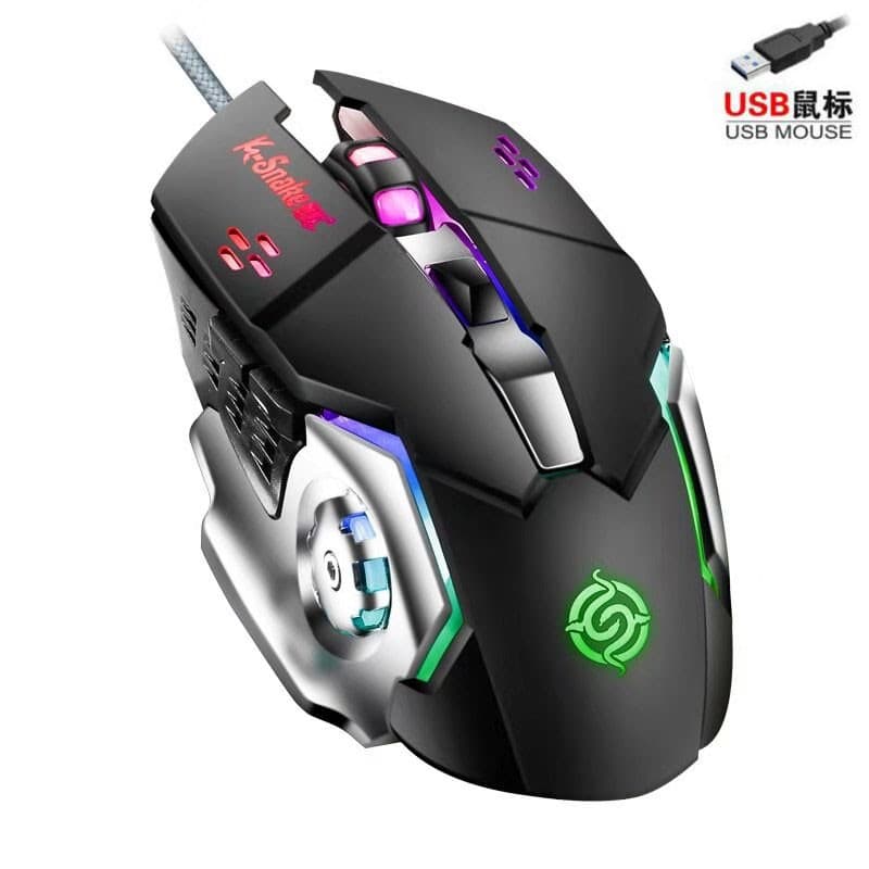 Viper Q5 gaming mechanical mouse macro definition e-sports PlayerUnknown's Battlegrounds desktop notebook universal wired mouse