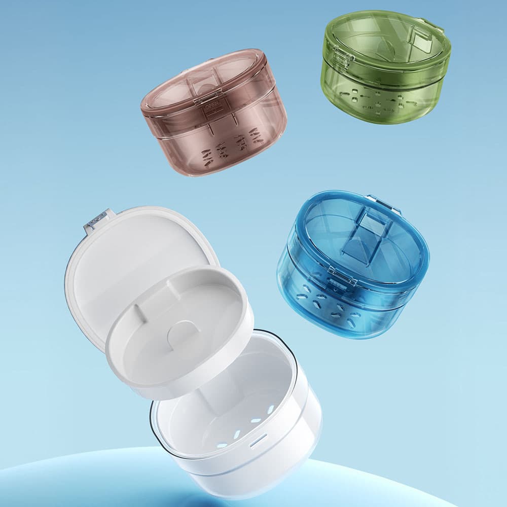 Orthodontic Retainer Case, Invisible Aligner Storage Box, Teeth Braces Holder, Denture Cleaning and Storage Box
