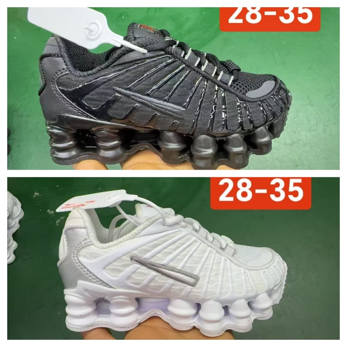 Children's Shoes SHOX Foreign Trade Air Cushion Shoes 28-35 Cross-Border Trade TL Men's Shoes Women's Shoes Large Size 13 Pillar Sports
