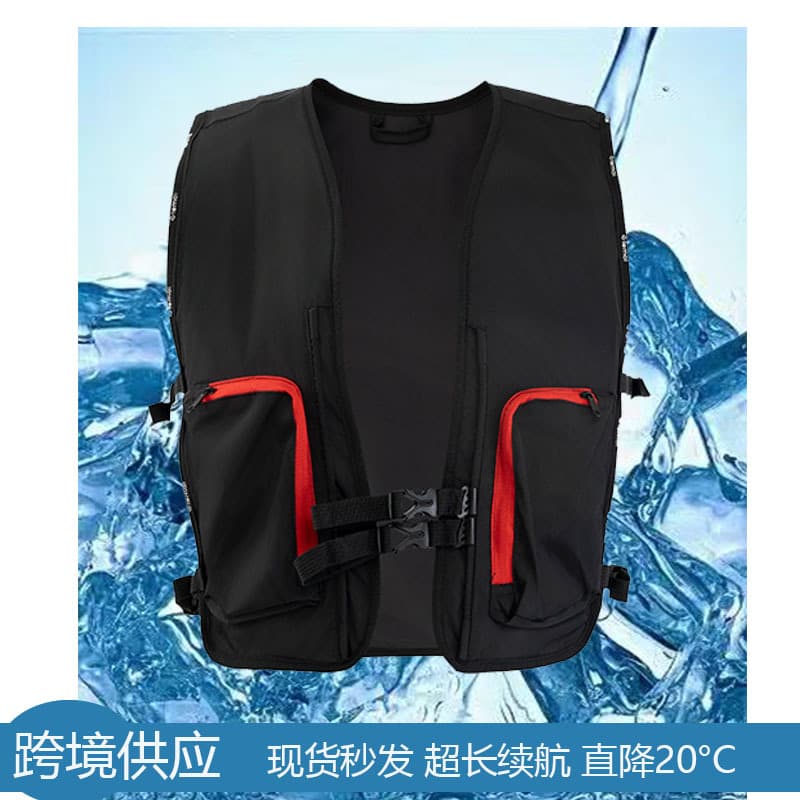Water Circulation Cooling Summer Cooling Vest Water-Cooled Ice Pack Vest Air-Conditioned Clothing Ice-Cooling Heatstroke Prevention Fishing Clothes Wholesale