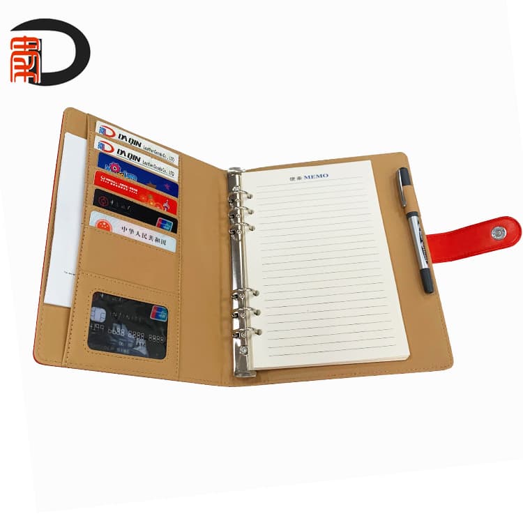 Party Member Study Notebook A5 Loose-Leaf Record Notepad Theme Education Party Building Small Red Book Custom Logo Available