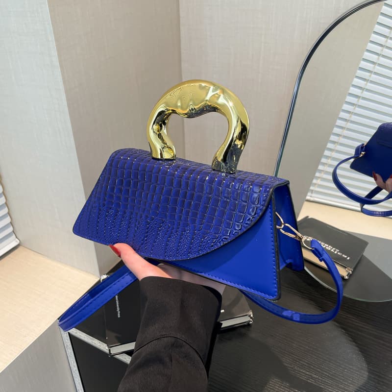 Trendy Shoulder Handbag Women's Bag Unique Design Small Square Crossbody Bag Versatile Versa Soft PU Leather Hip Hop Style