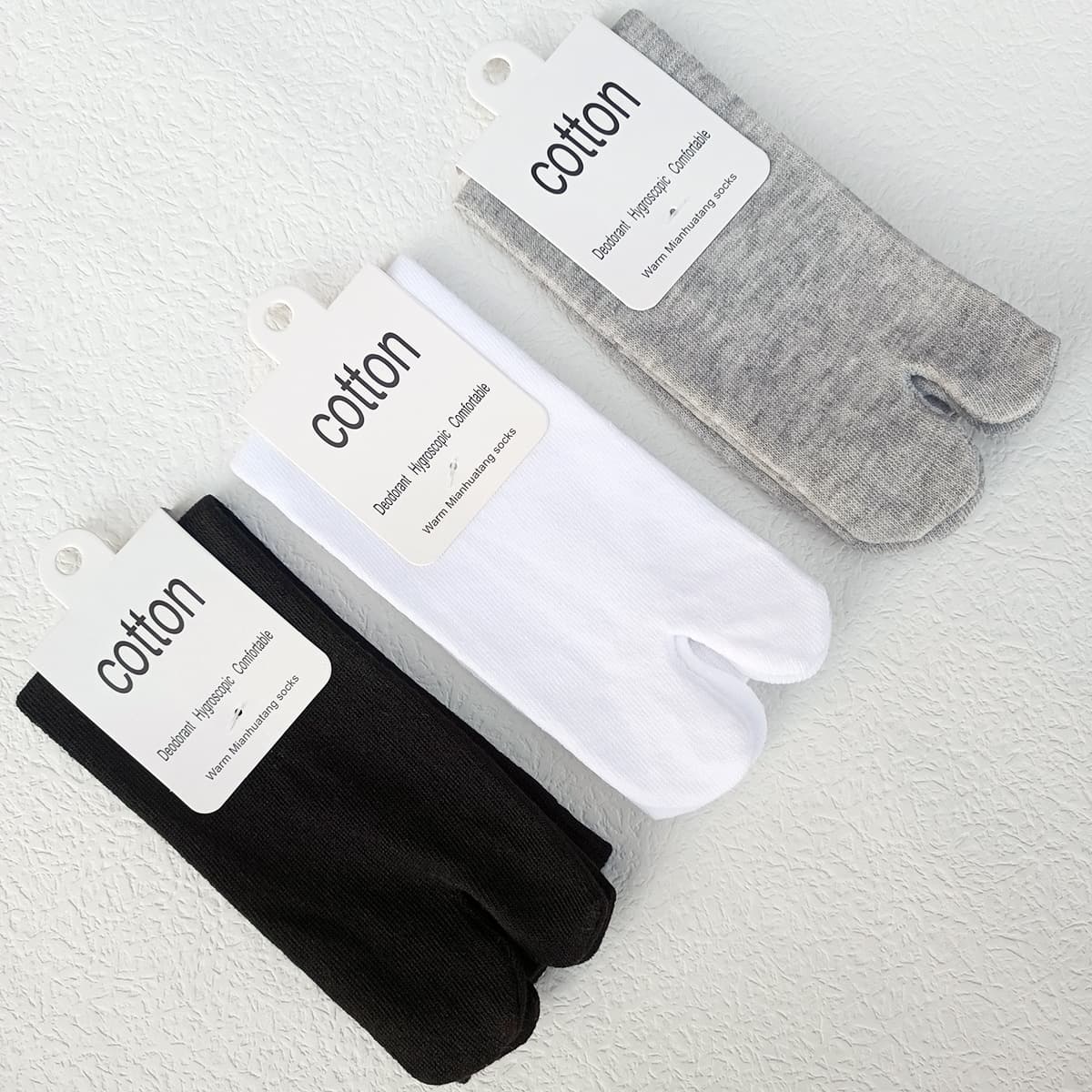 Men's and women's split-toe socks, cross-border indoor clogs, bunion correction socks, Japanese split-toe socks, floor socks, manufacturer wholesale.