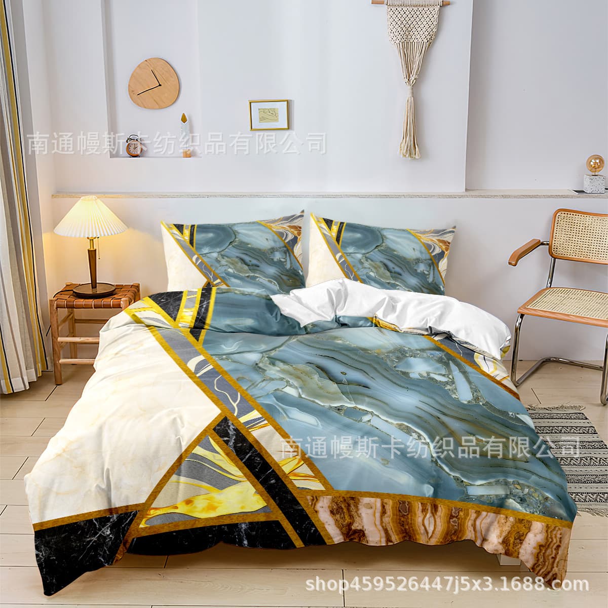 Marble Duvet Cover for Overseas E-commerce Export, Amazon & Walmart, Digital Print 3D Custom Quilt Cover