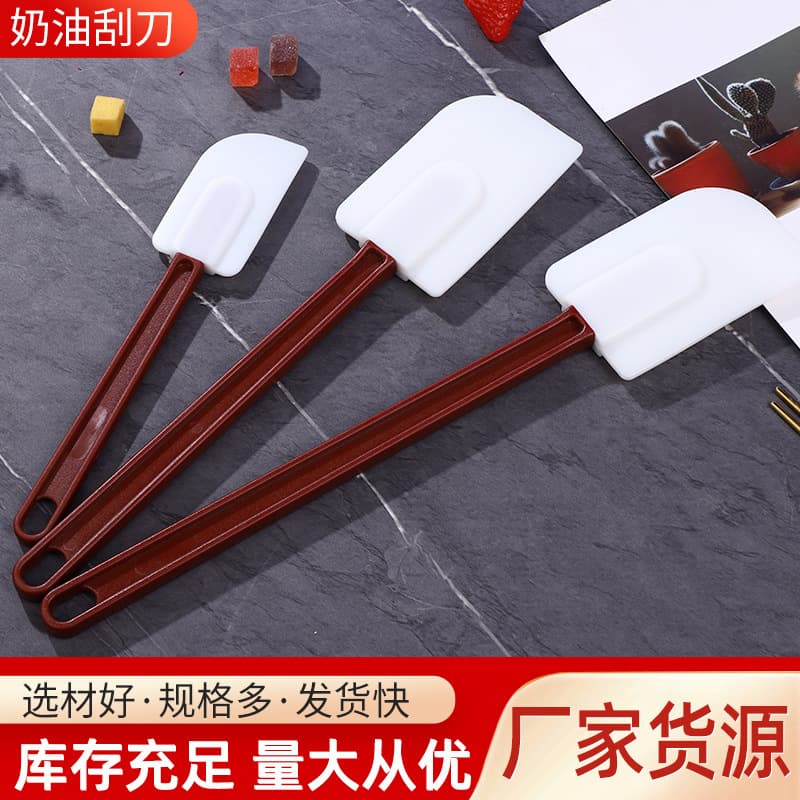 Wholesale Production of Cream Spatula Type Various Specifications Baking Spatula Hook Type Spoon Type EVA Cake Silicone Spatula