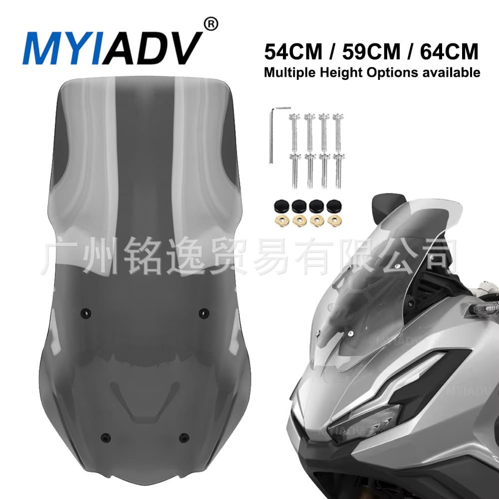 For Honda ADV350 Modified Raised Front Windshield Motorcycle Sport Windshield Deflector