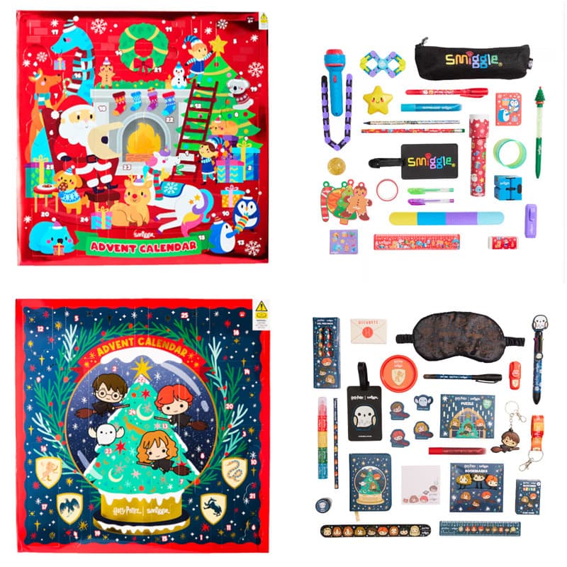 Australian smiggle Christmas box primary and secondary school children cartoon gift box extra large gift box divided blind box