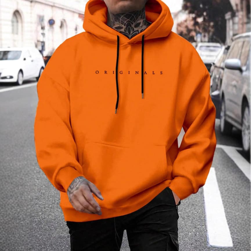 2025 Autumn New Cross-Border Men's Hoodie Casual Streetwear Loose Fit Outdoor Letter Print Sweatshirt