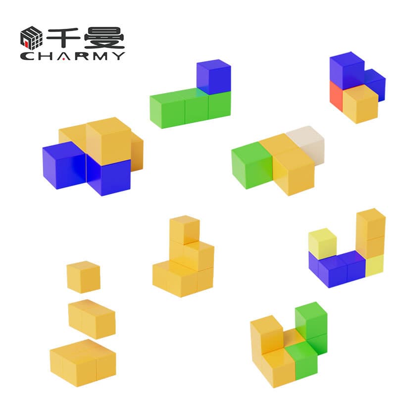 Magnetic Cube Learning Tool Six-Sided Magnetic Cube Compatible with Numberblocks DIY Material